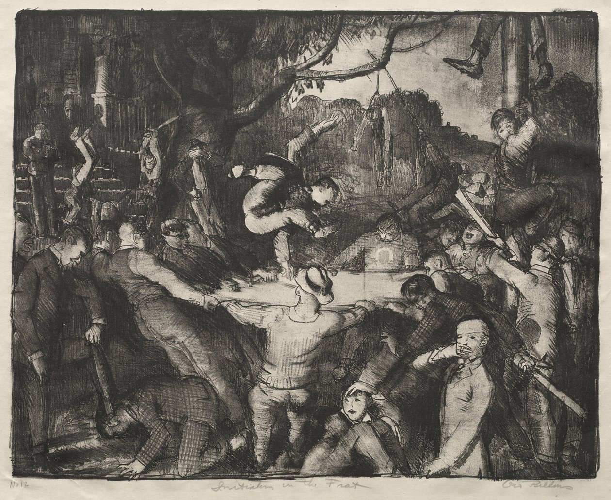 Zasvěcení do studentského spolku od George Bellows