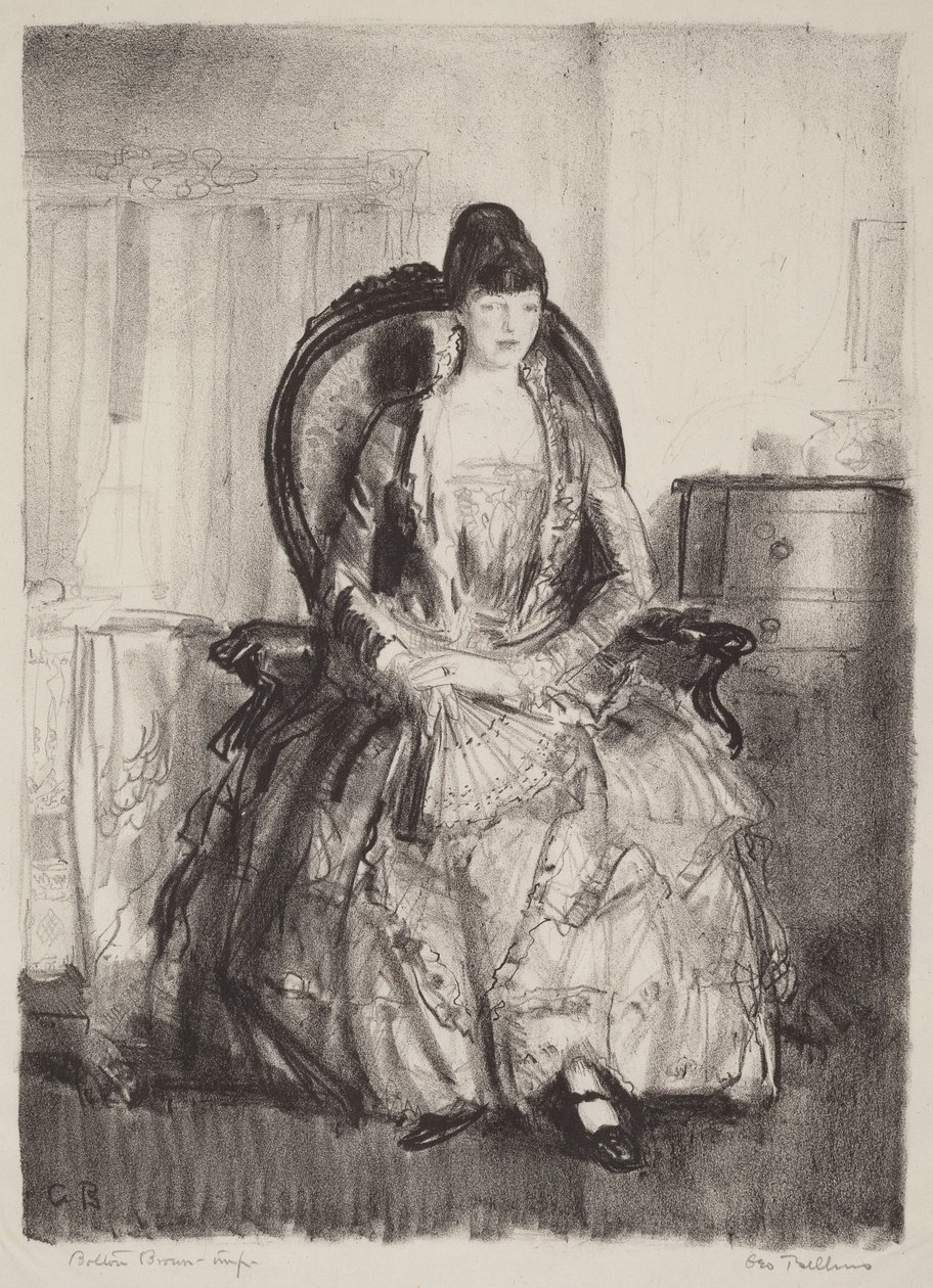 Dáma s vějířem od George Bellows