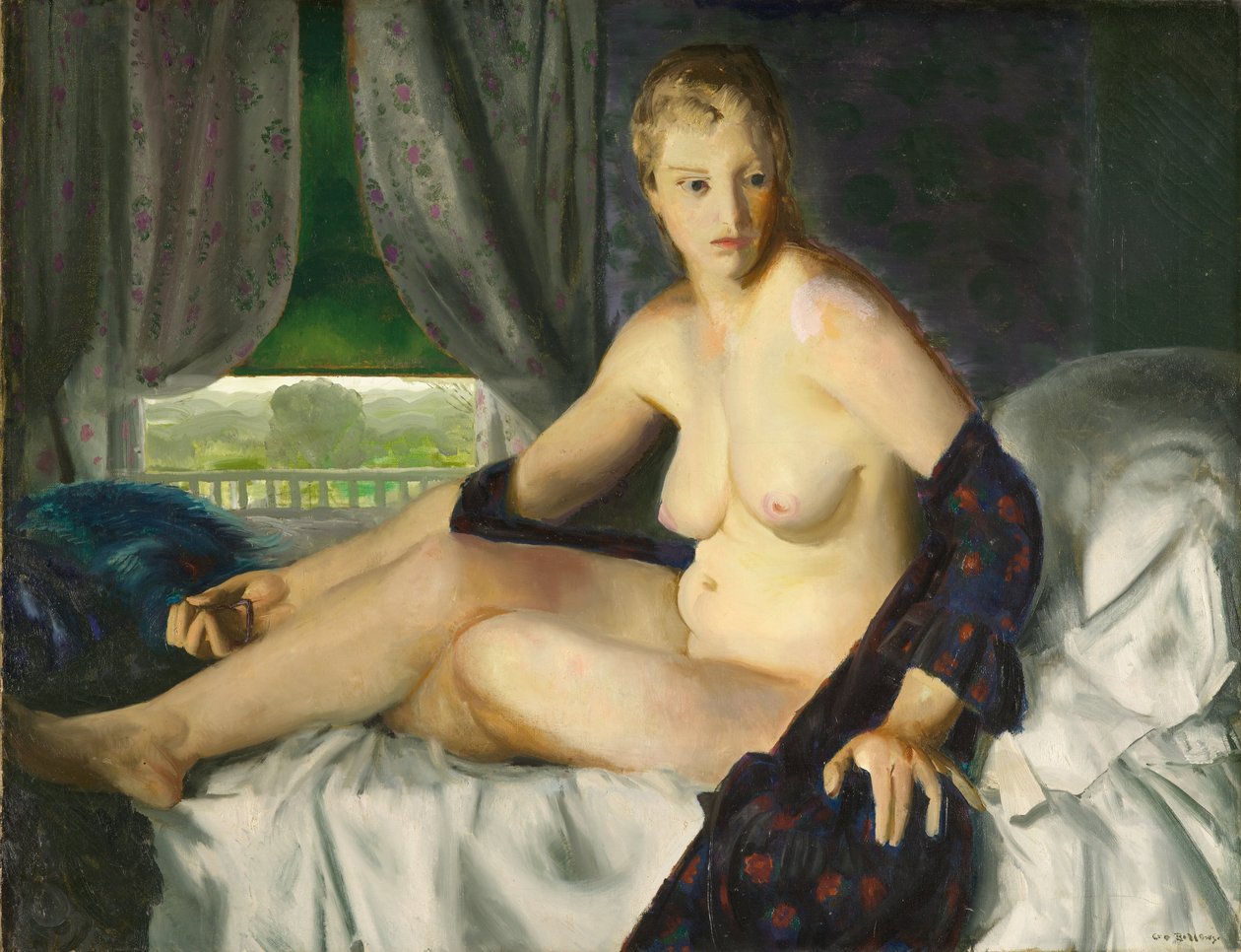Akt s fanouškem od George Bellows