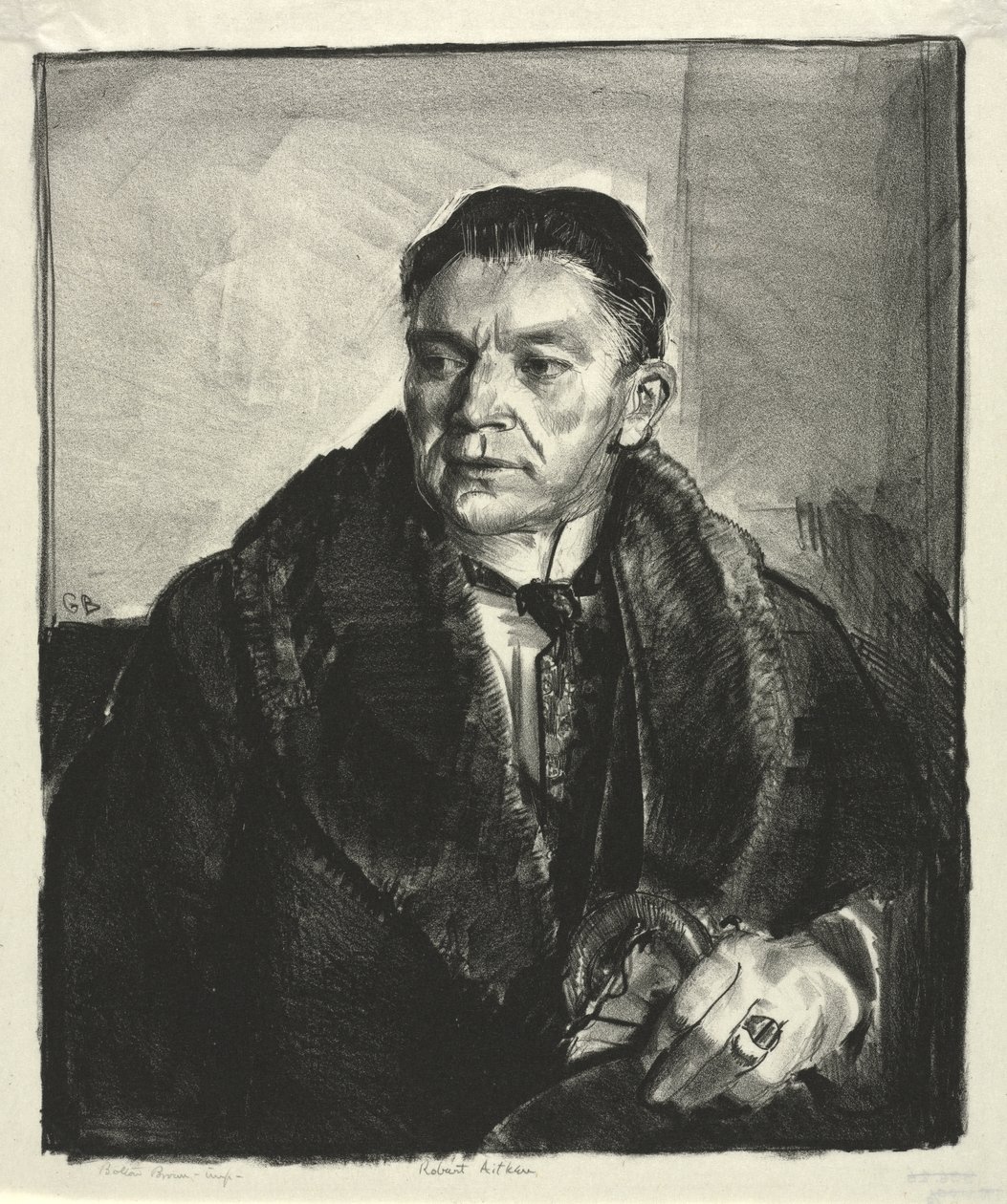 Portrét Roberta Aitkena, Druhý kámen od George Bellows