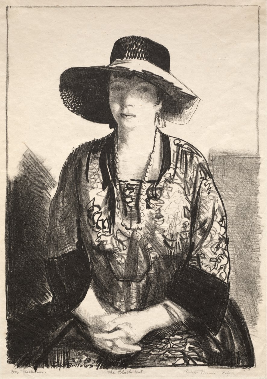 Černý klobouk od George Bellows