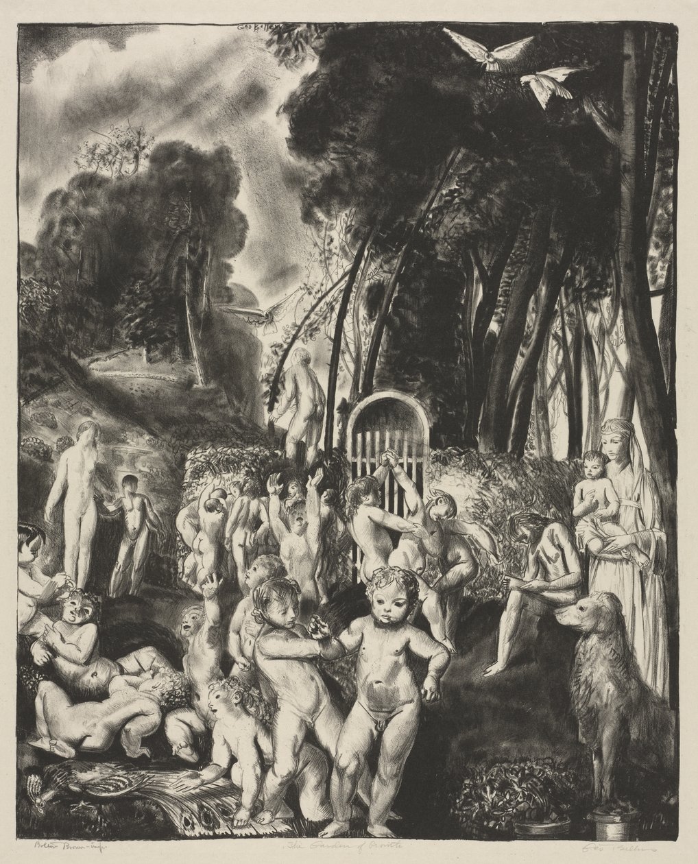 Zahrada růstu od George Bellows