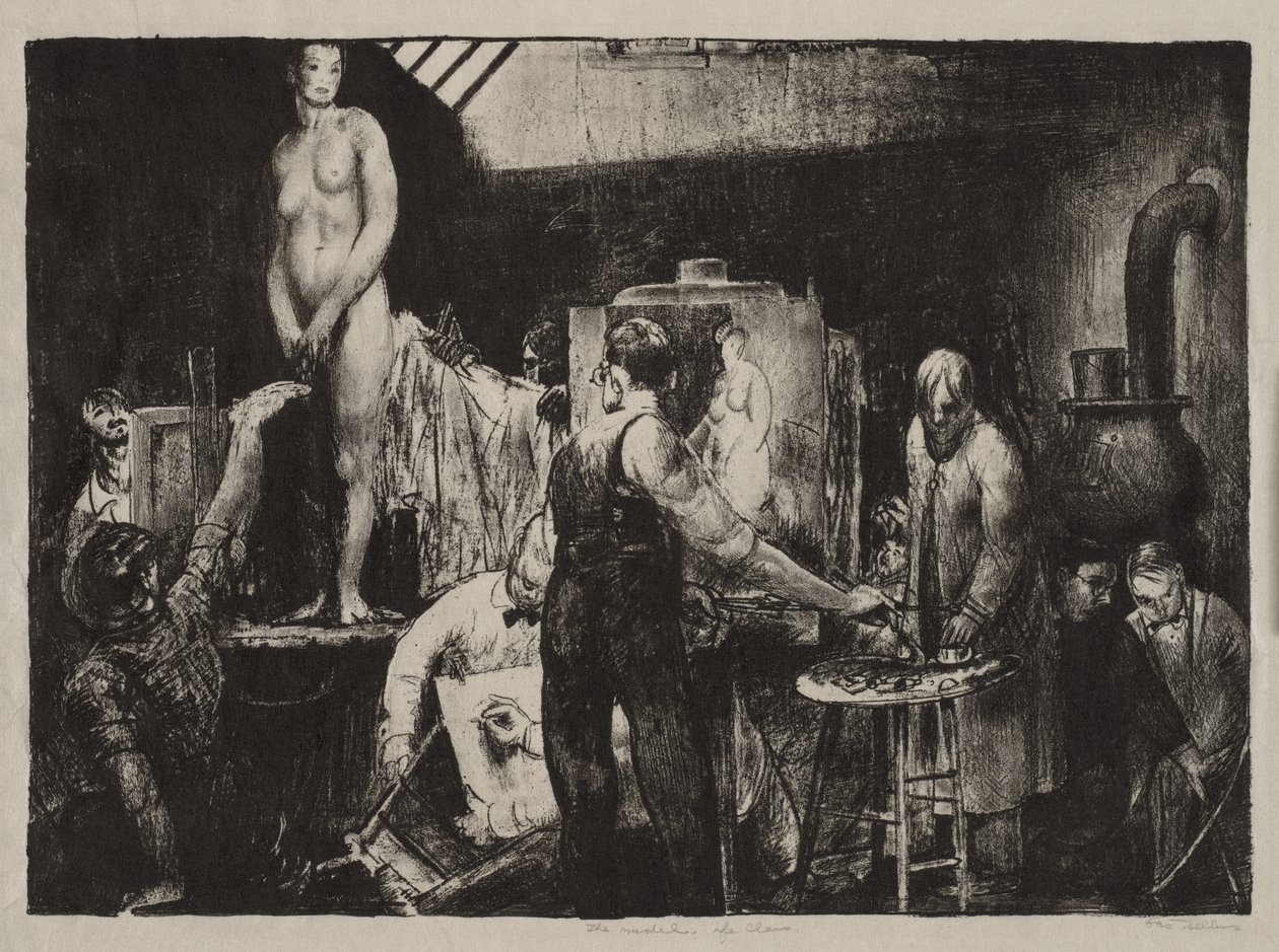 "Kurz kresby aktu" od George Bellows