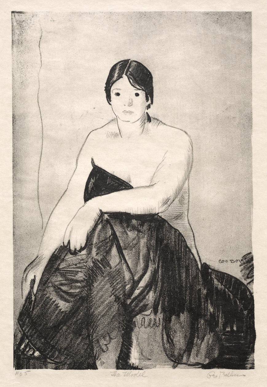 Modelka, první kámen od George Bellows