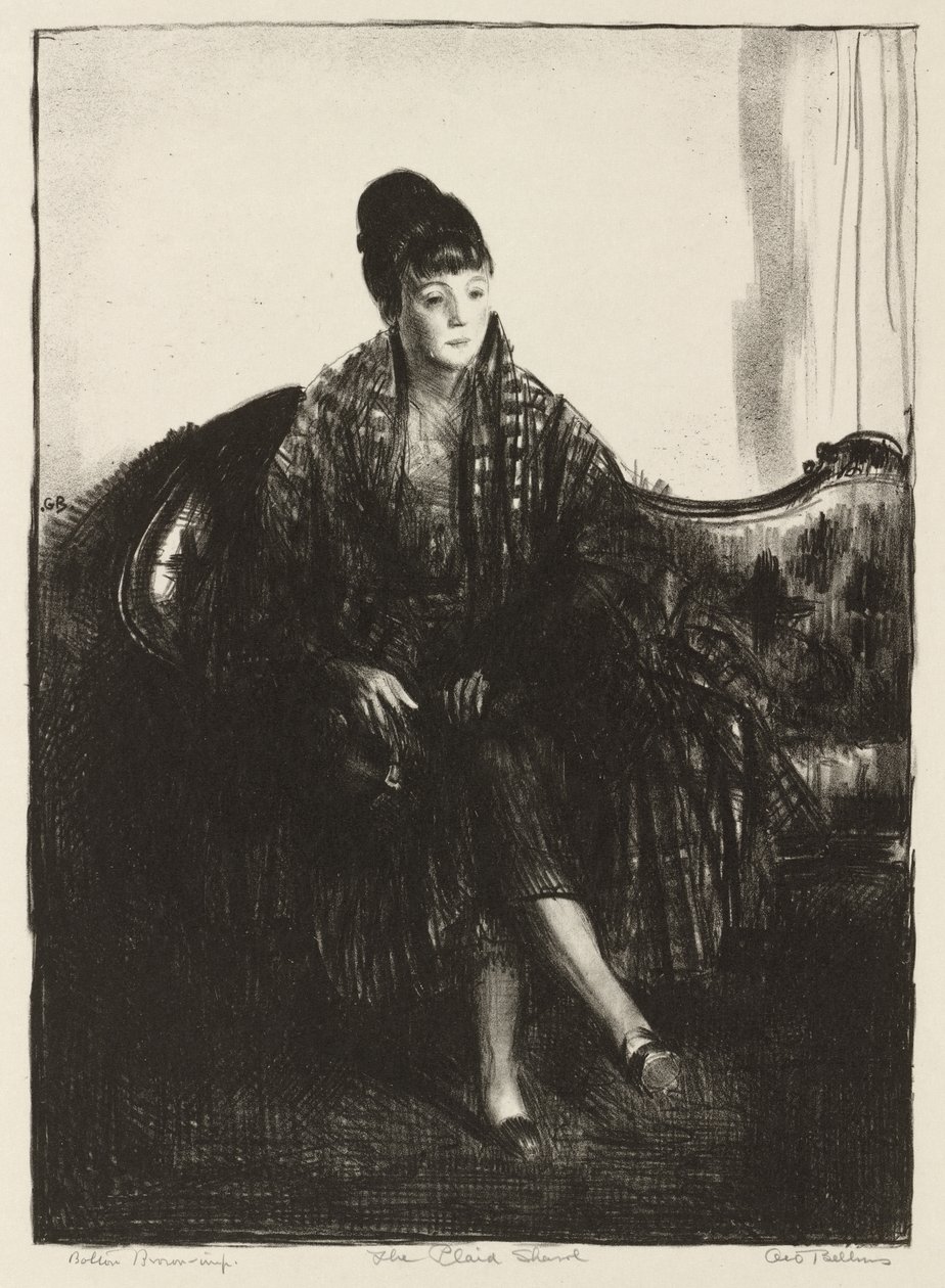 Kostkovaný šál od George Bellows