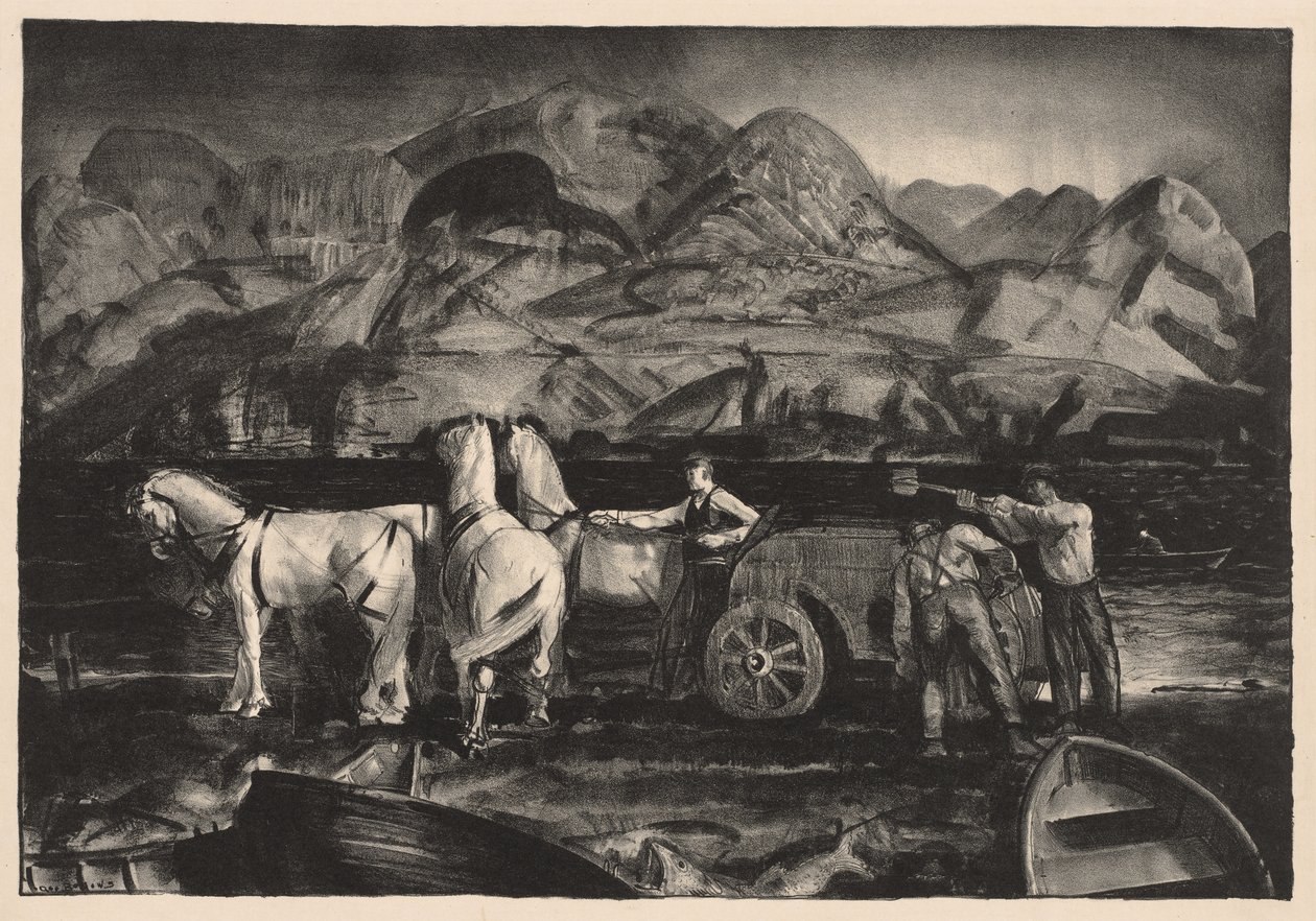 Povoz s pískem od George Bellows
