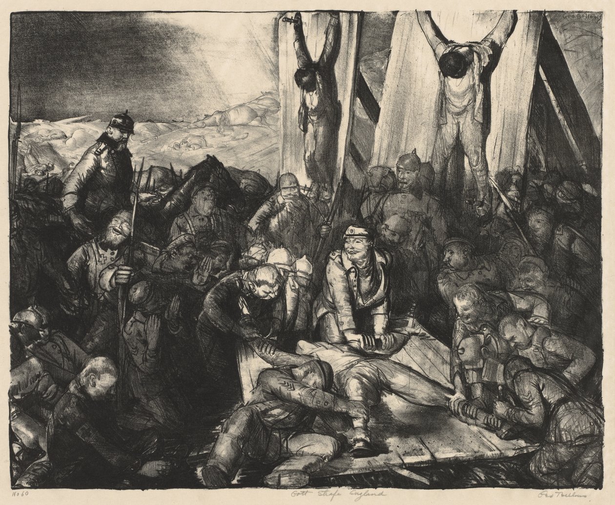 Válečná série:  Boží trest, Anglie od George Bellows