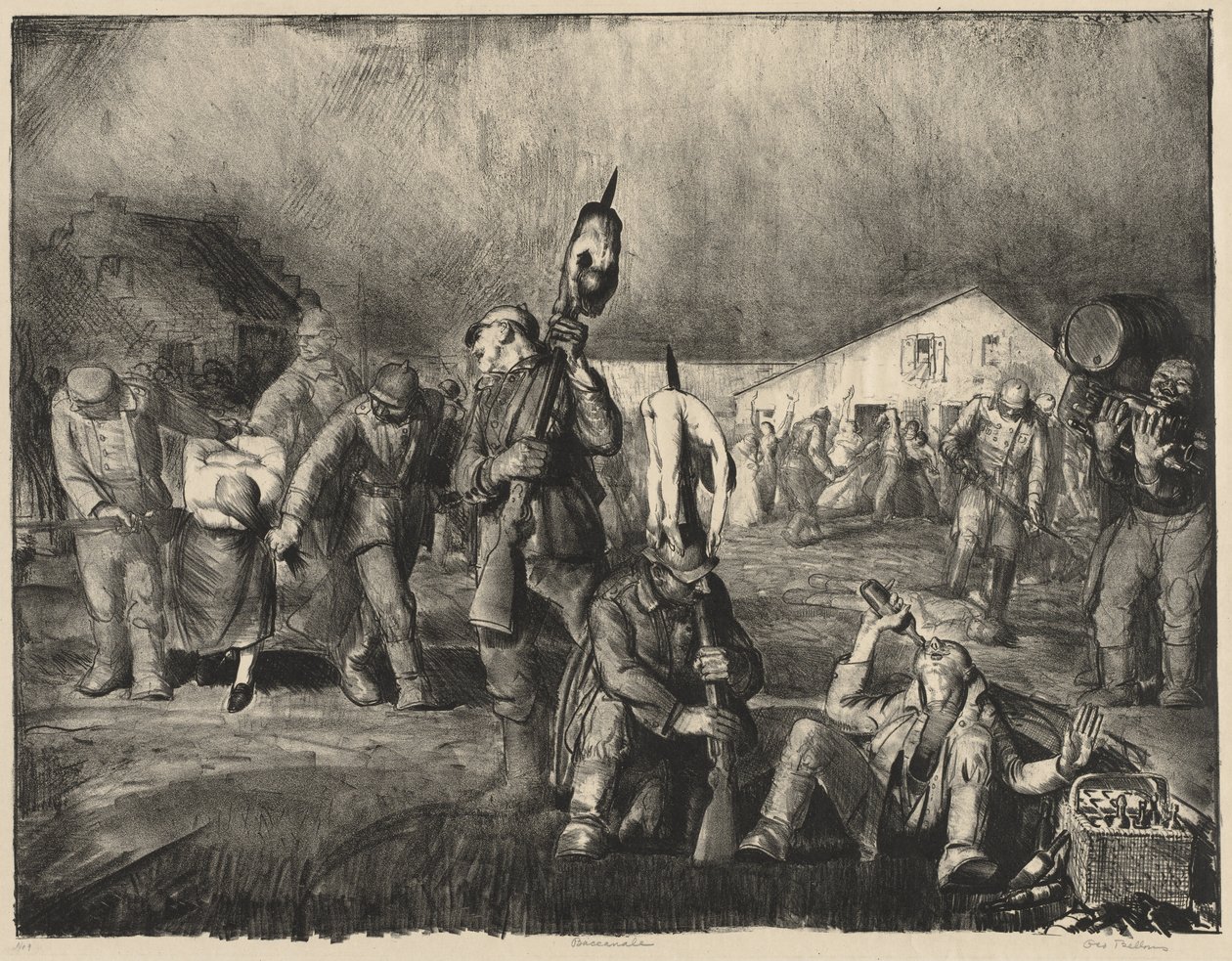 Válečná série:  Bacchanale od George Bellows