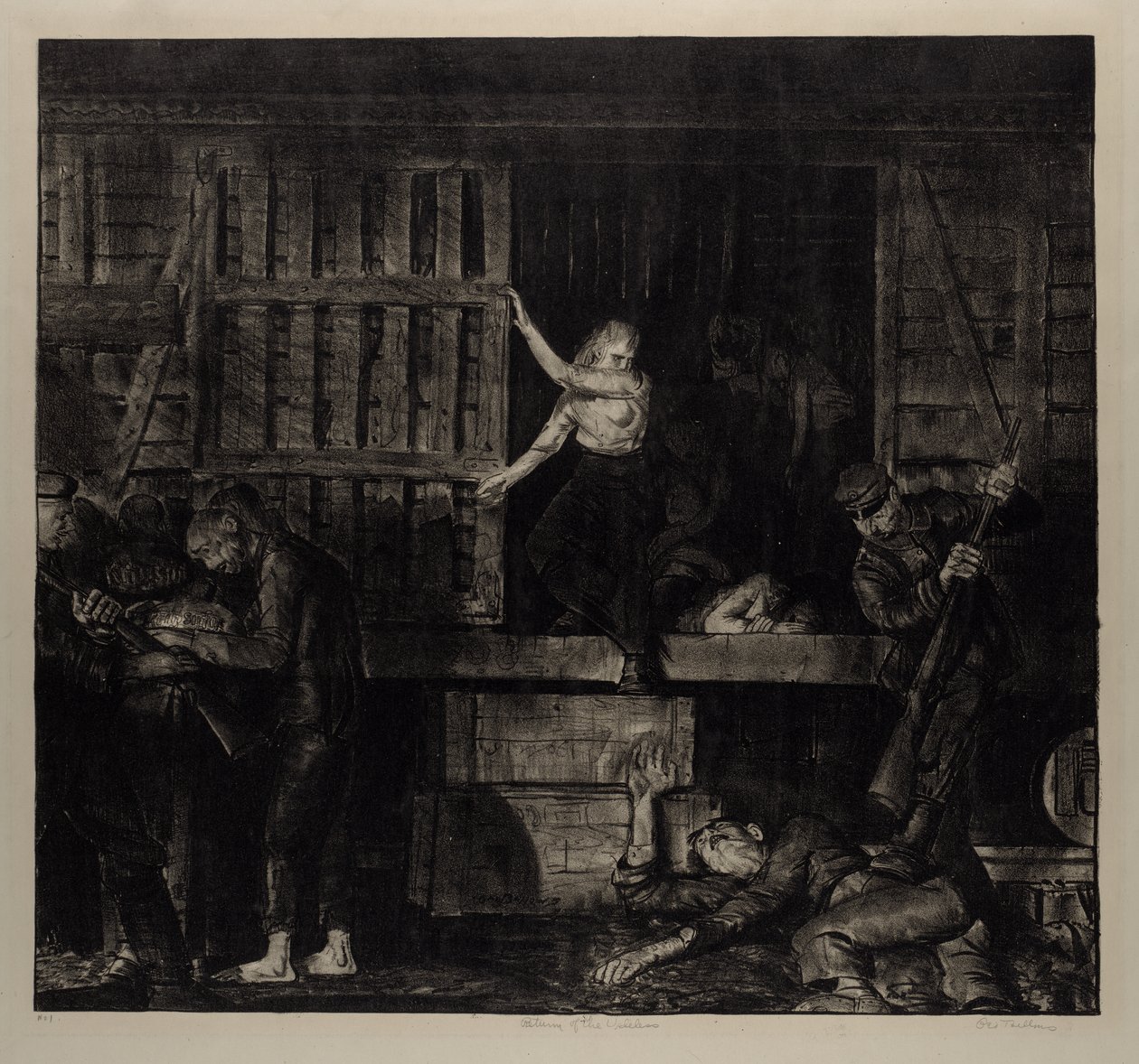 Válečná série: Návrat zbytečných od George Bellows