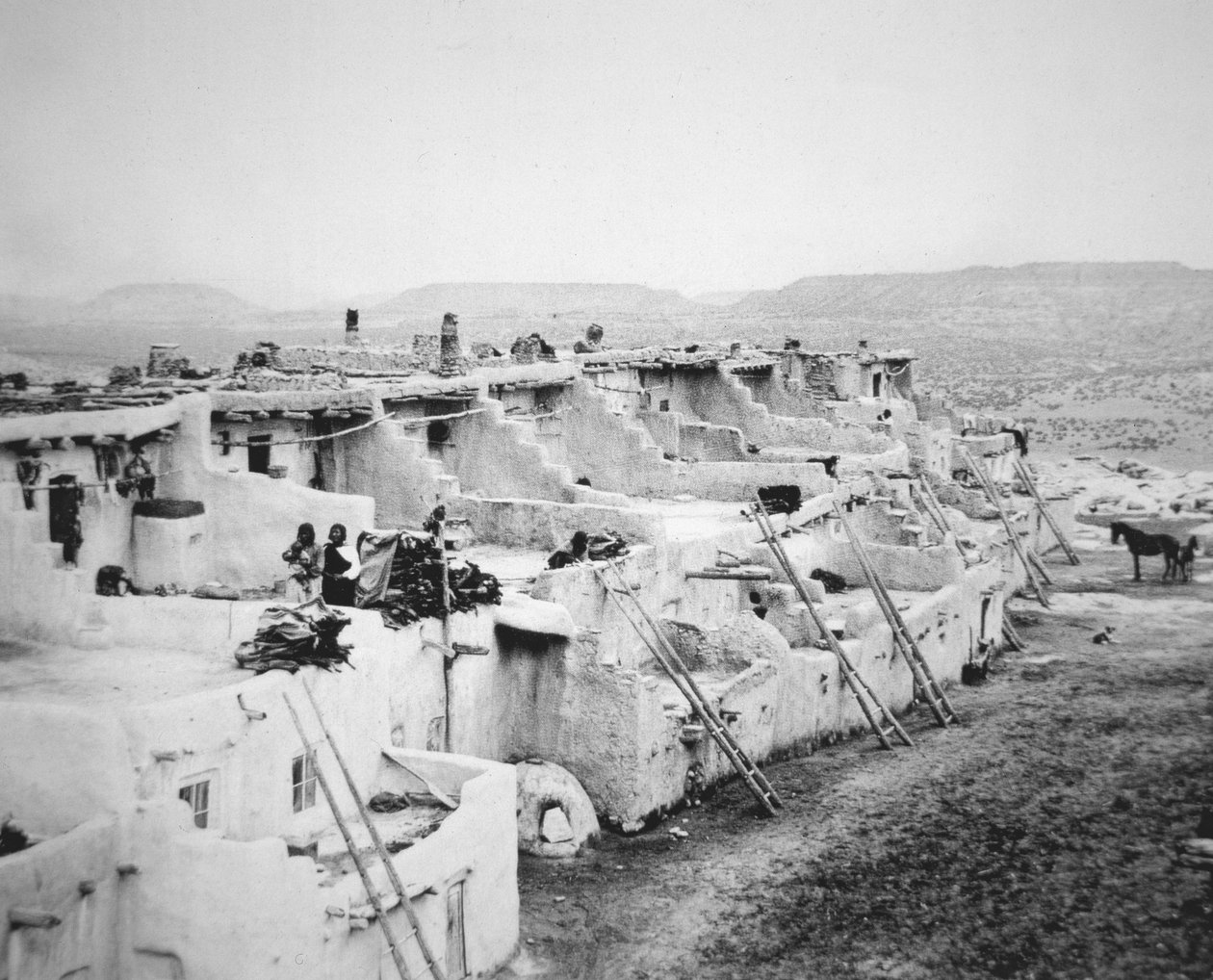 Pueblo Acoma, Nové Mexiko od George Benjamin (Ben) Wittick