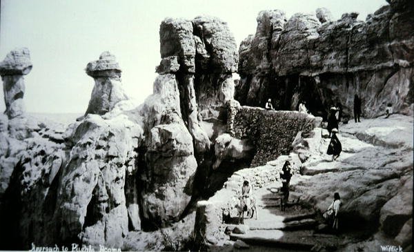 Přístup k Pueblo Acoma, Nové Mexiko od George Benjamin (Ben) Wittick