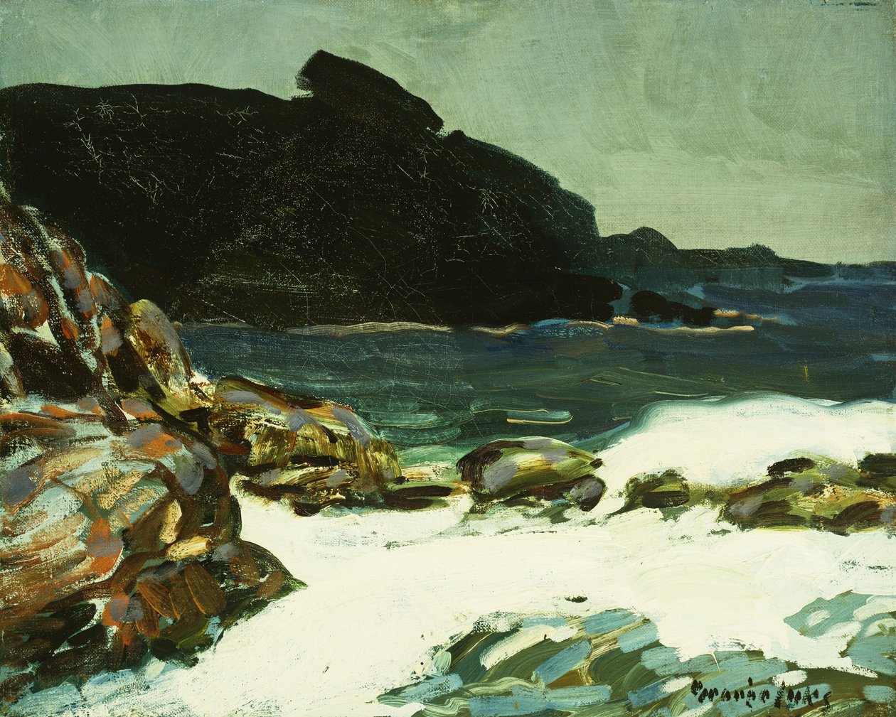 The Ledge, Cape Elizabeth, Maine od George Benjamin Luks