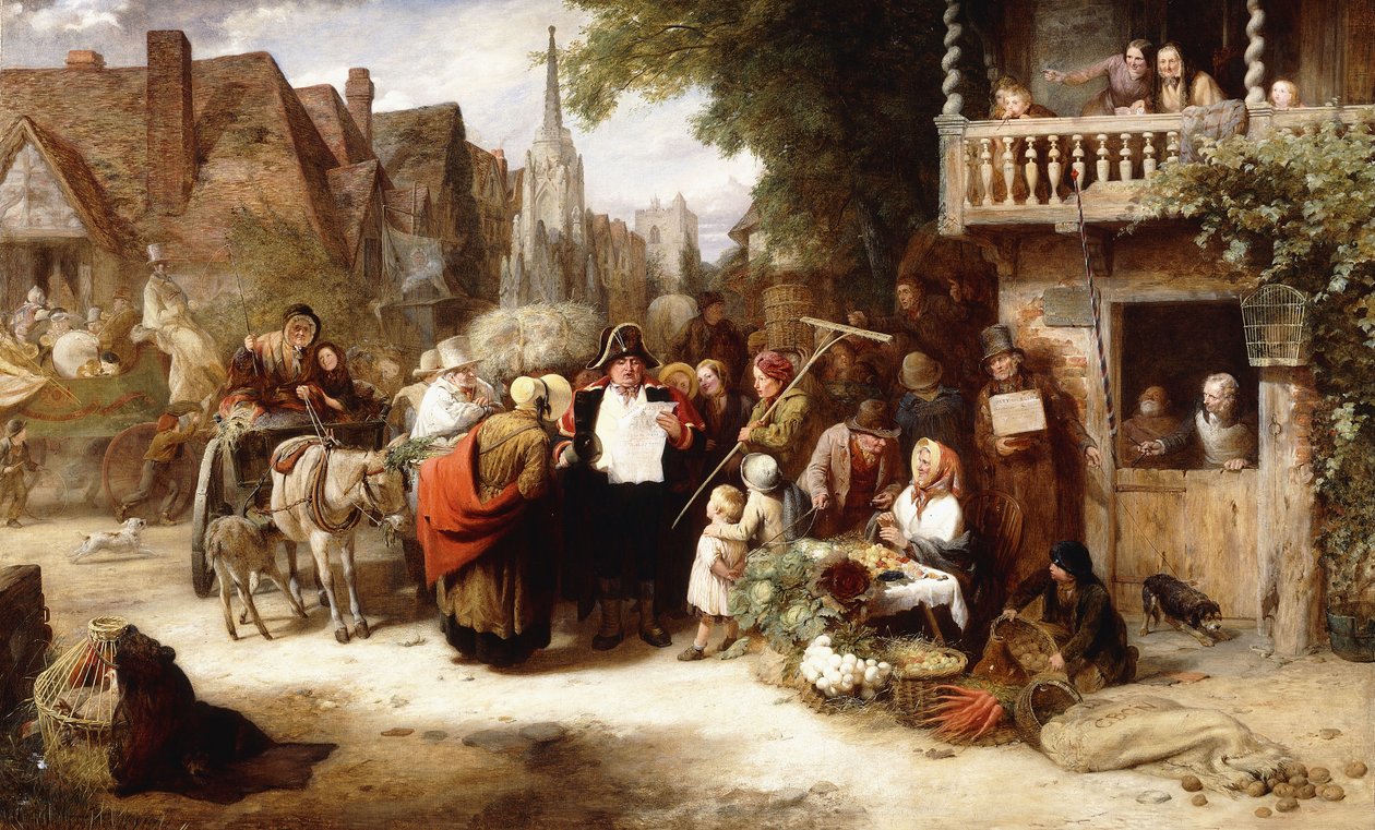 Market Day, příjezd hipodromu, od George Bernard O