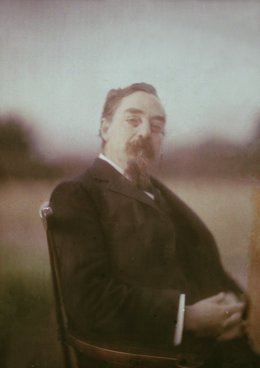 Portrét Sidneyho Jamese Webba (1859-1947) 1. baron Passfield, kolem roku 1910 (autochrom) (viz také 2893) od George Bernard Shaw