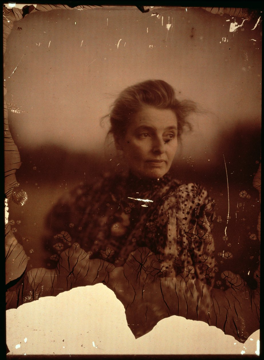 Portrétní fotografie Beatrice Webb (1858-1943) (autochromní fotografie) (viz také 2900) od George Bernard Shaw