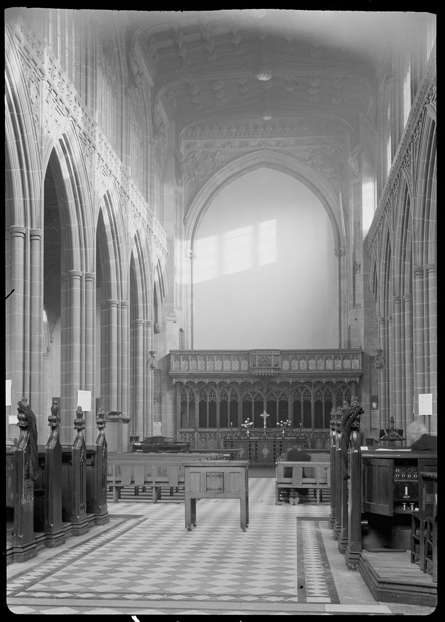 Cathedral Church of St Mary, Fennel Street, Manchester, 1942. od George Bernard Wood