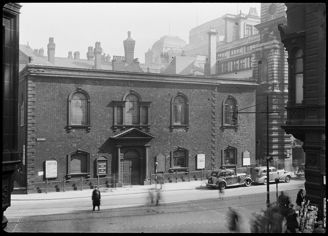 Unitarian Chapel, Cross Street, Manchester, 1940. od George Bernard Wood