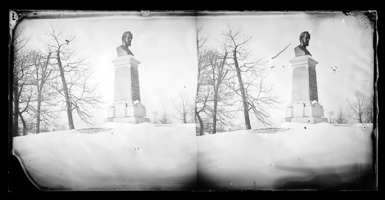 Busta Paynes, Prospect Park, Brooklyn, 1872-87 (mokrý kolodiový negativní) od George Bradford Brainerd