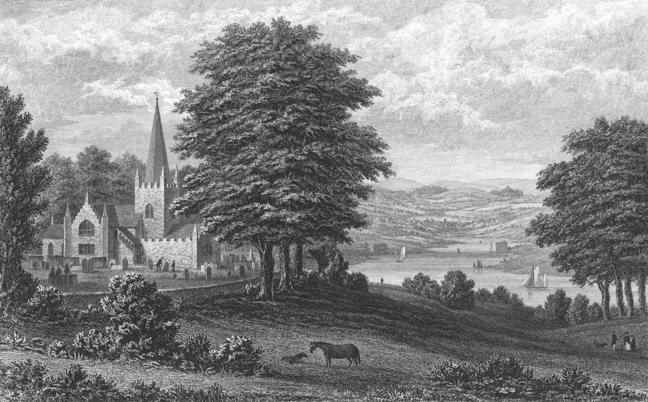Whippingham Church, Isle of Wight, 1851 od George Brannon