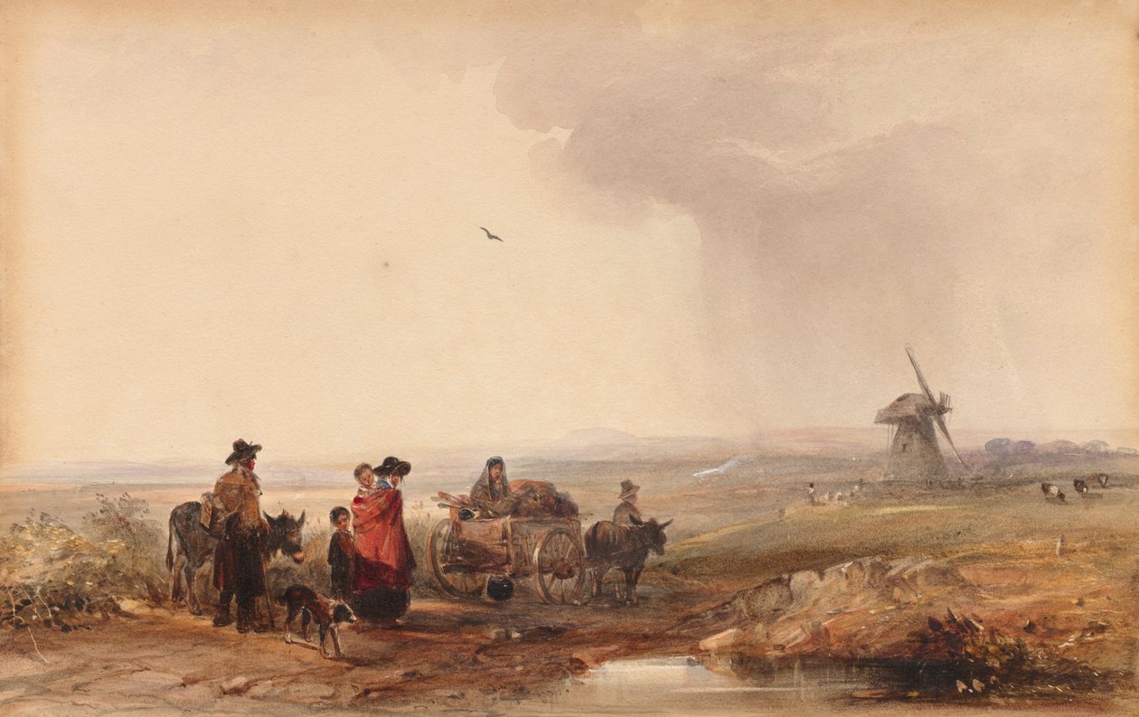 Gypsy Camp, Holandsko, 19. století. od George Bryant Campion