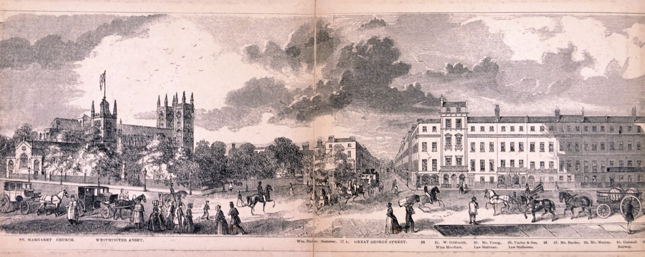 Panorama Londýna, 1849 od George C Leighton