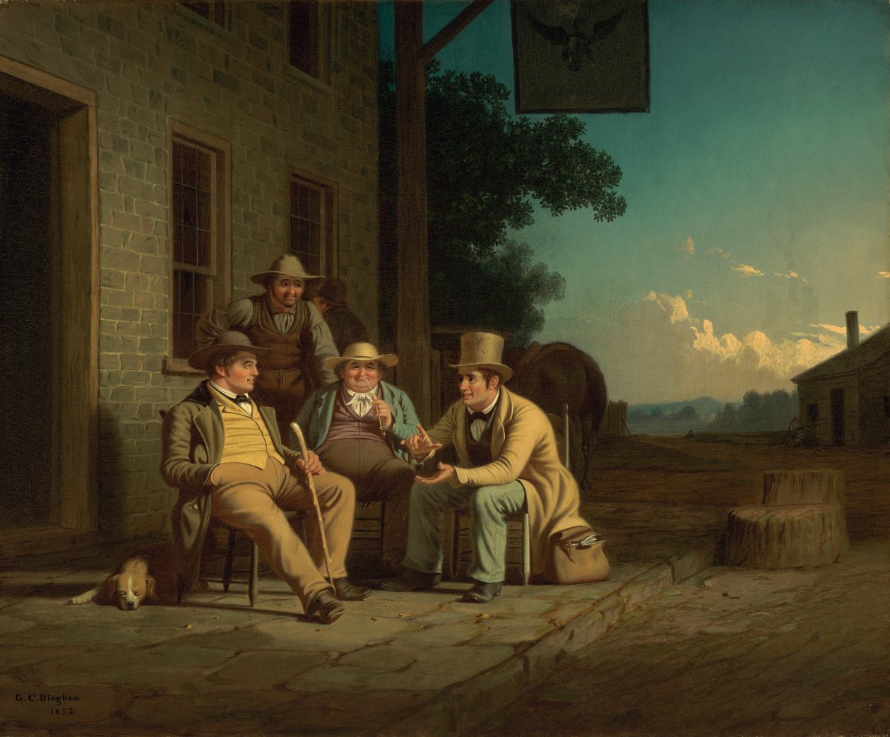 Agitace pro hlasování od George Caleb Bingham