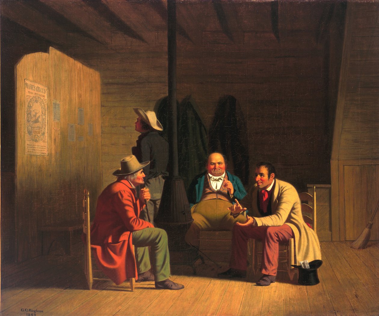 Politik země od George Caleb Bingham
