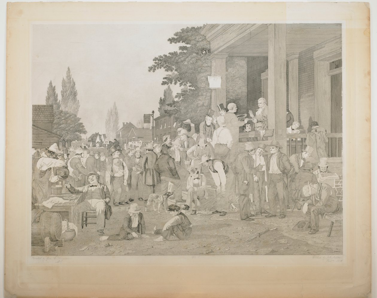 Důkaz 1 z „Krajských voleb“ od George Caleb Bingham