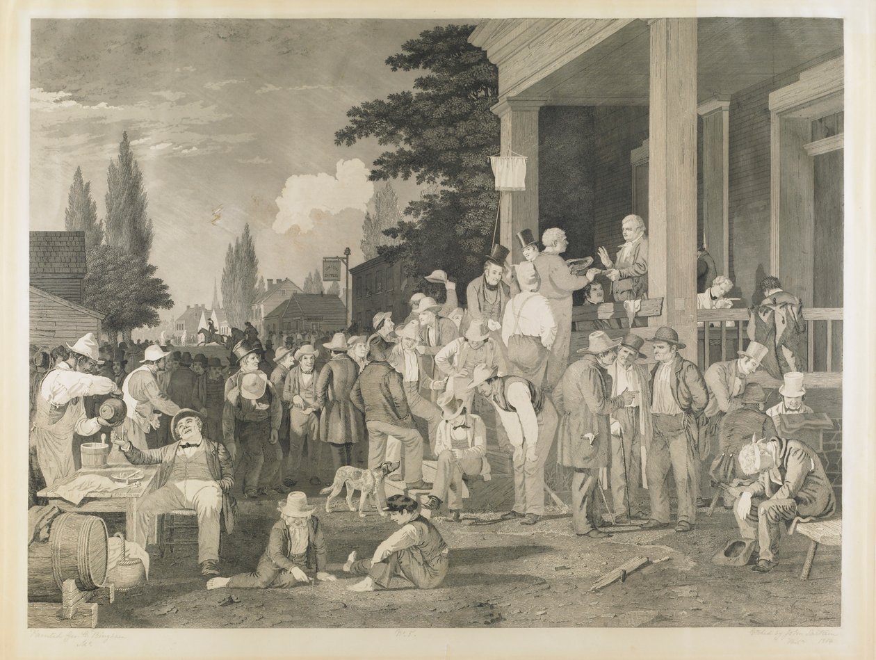 Důkaz 5 z „Krajských voleb“ od George Caleb Bingham