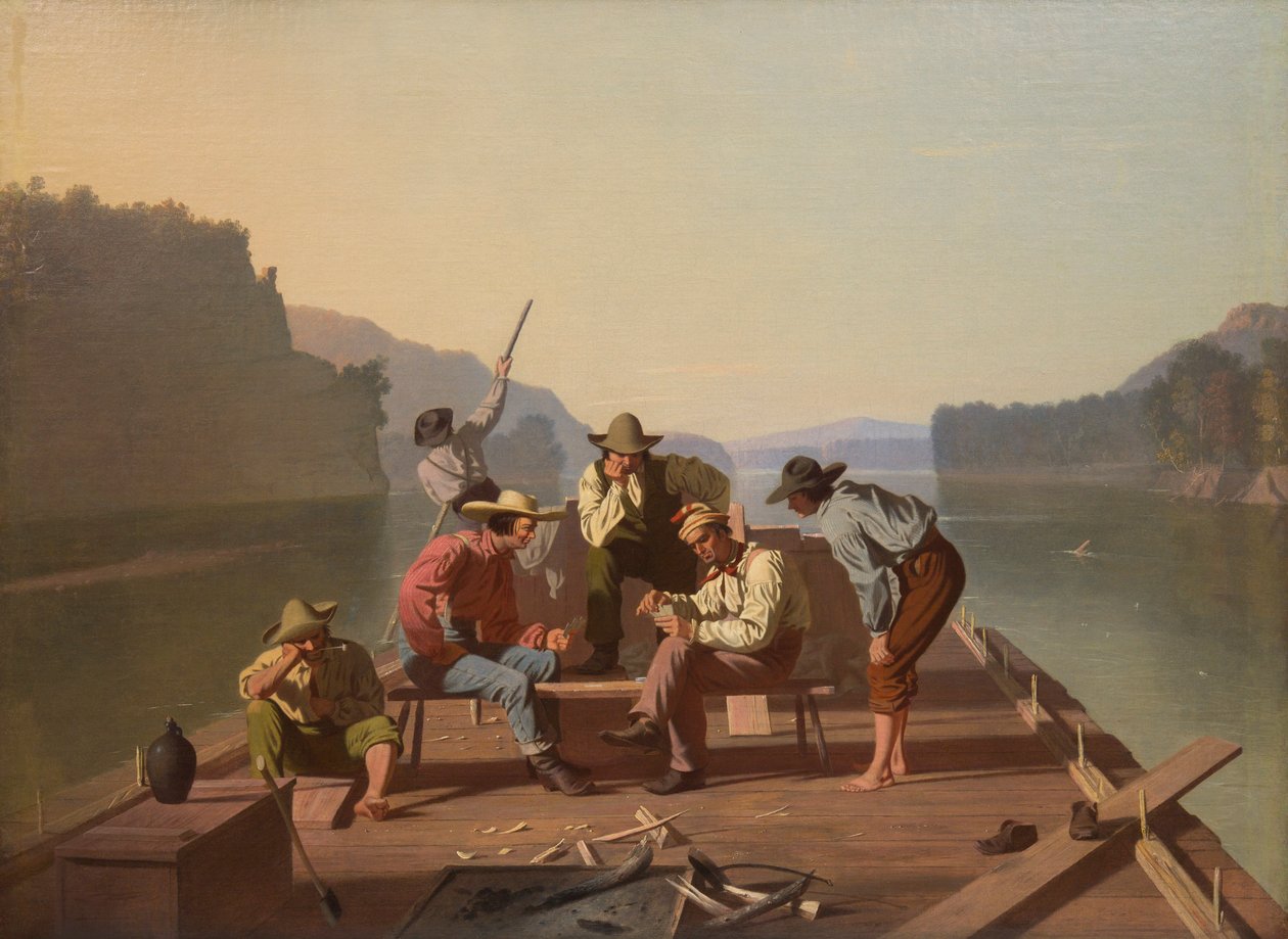 Voraři hrací karty od George Caleb Bingham