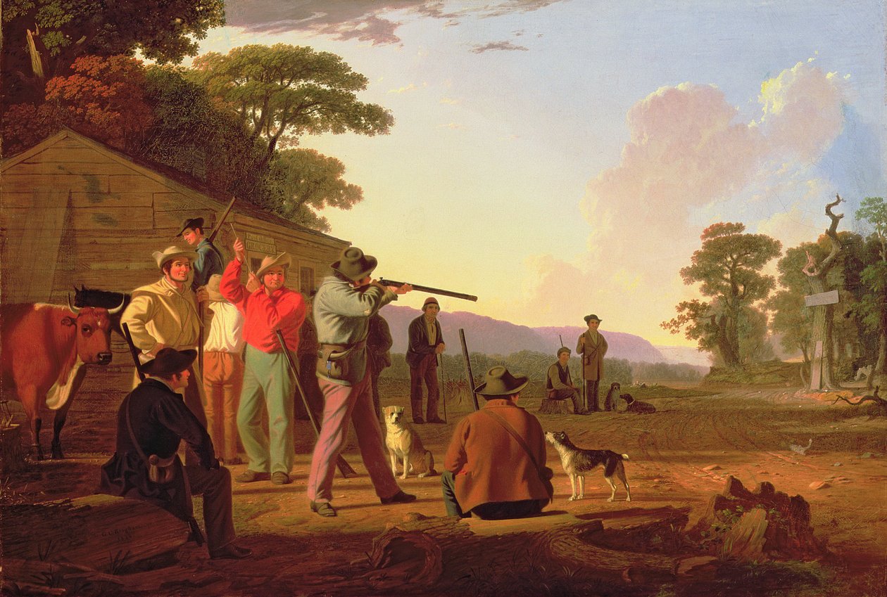 Střelba na hovězí, 1850 od George Caleb Bingham