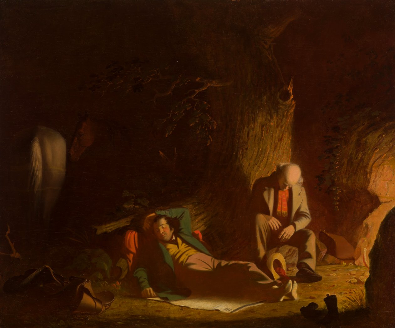 Zpoždění pocestní od George Caleb Bingham