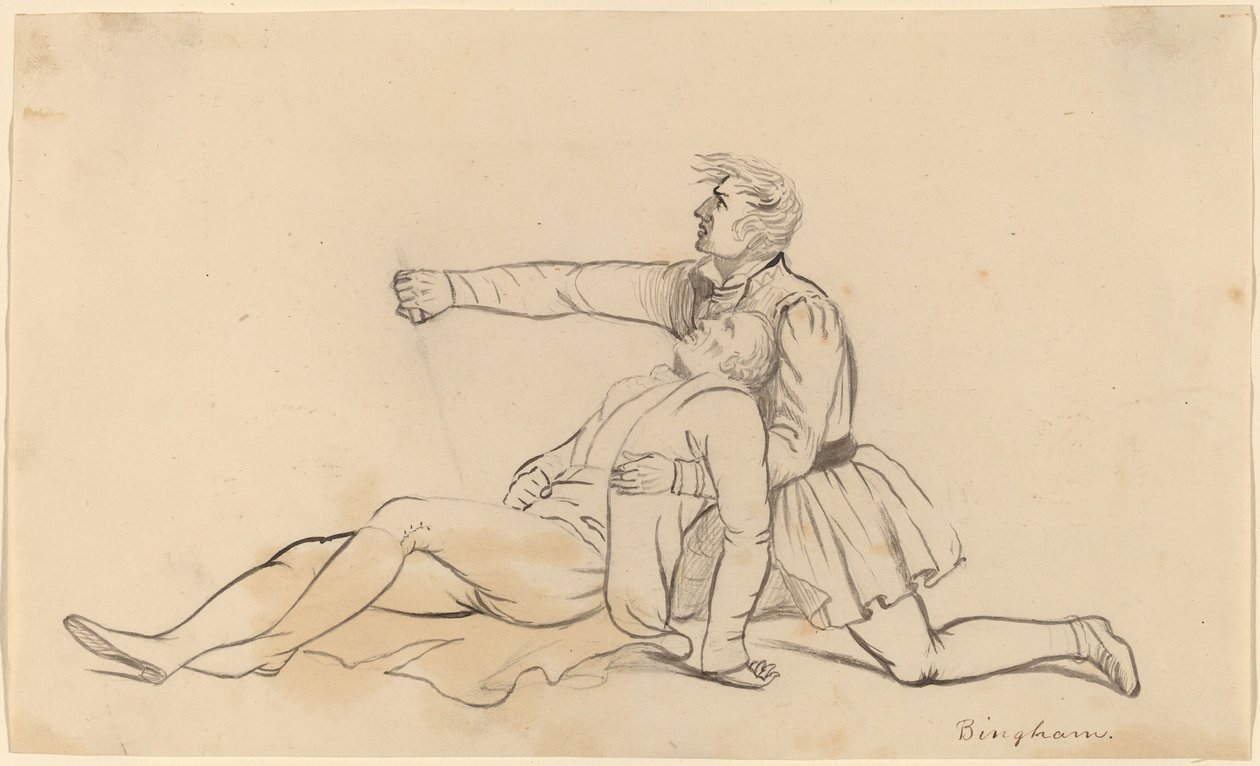 Smrt generála Warrena od George Caleb Bingham