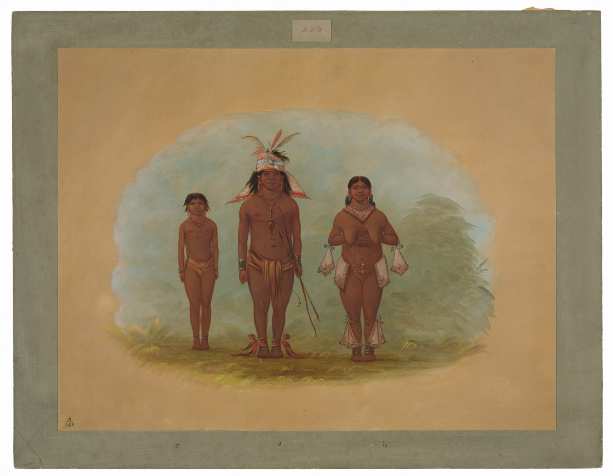 Rodina Chetibo od George Catlin