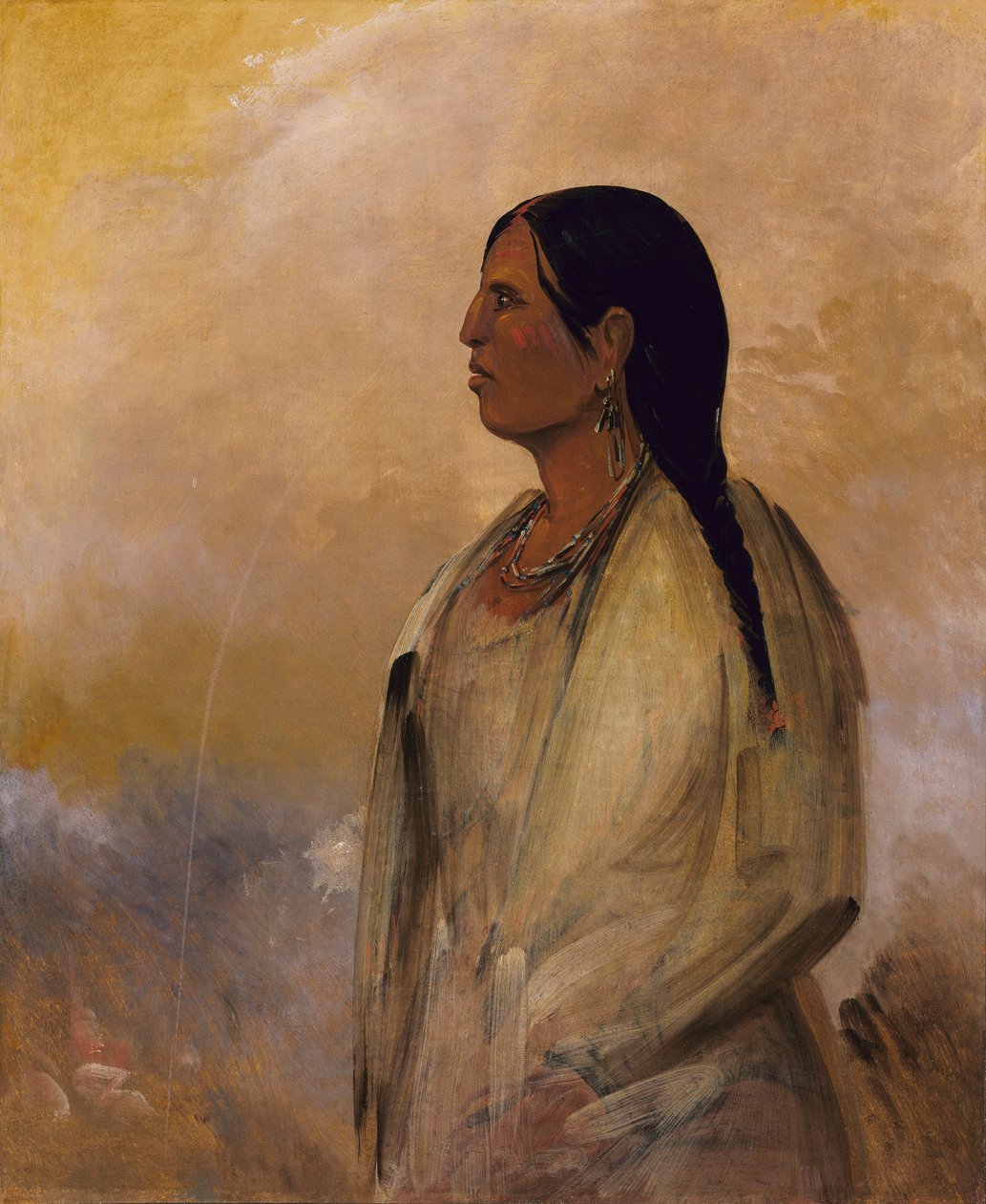 Choctawská žena od George Catlin