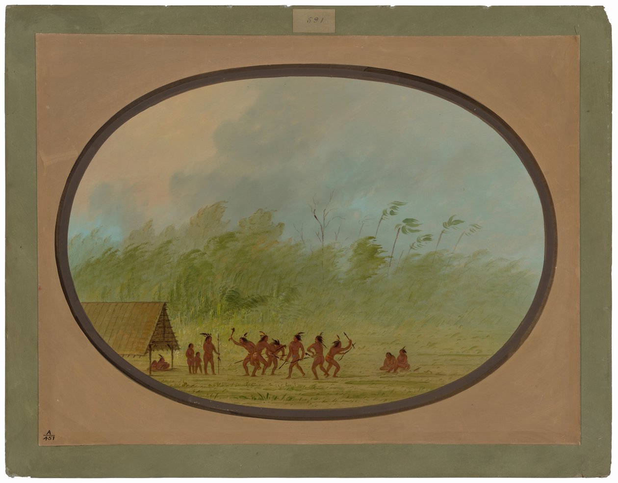 Connibský vigvam od George Catlin