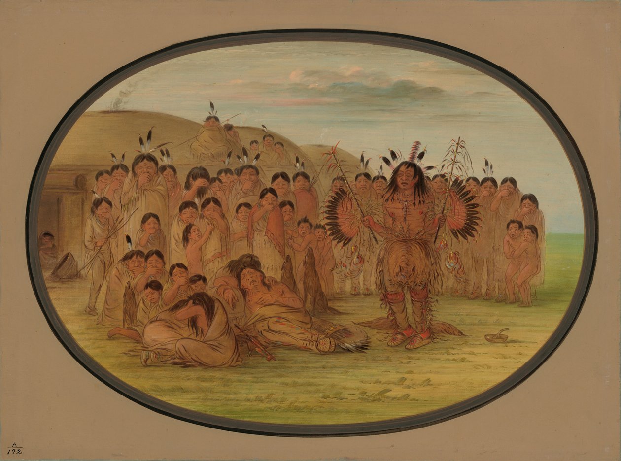 Mandan Medicine Man, 18611869. od George Catlin