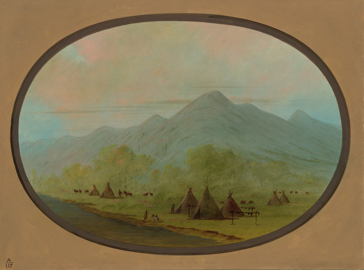 Malá vraní vesnice, 18551869. od George Catlin
