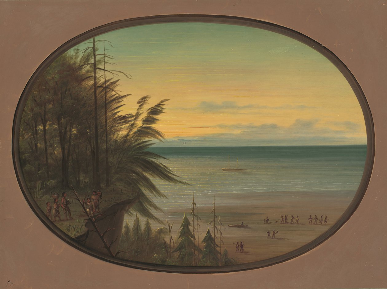 Indiánský žebřík - Indiáni Nayas, 18551869. od George Catlin