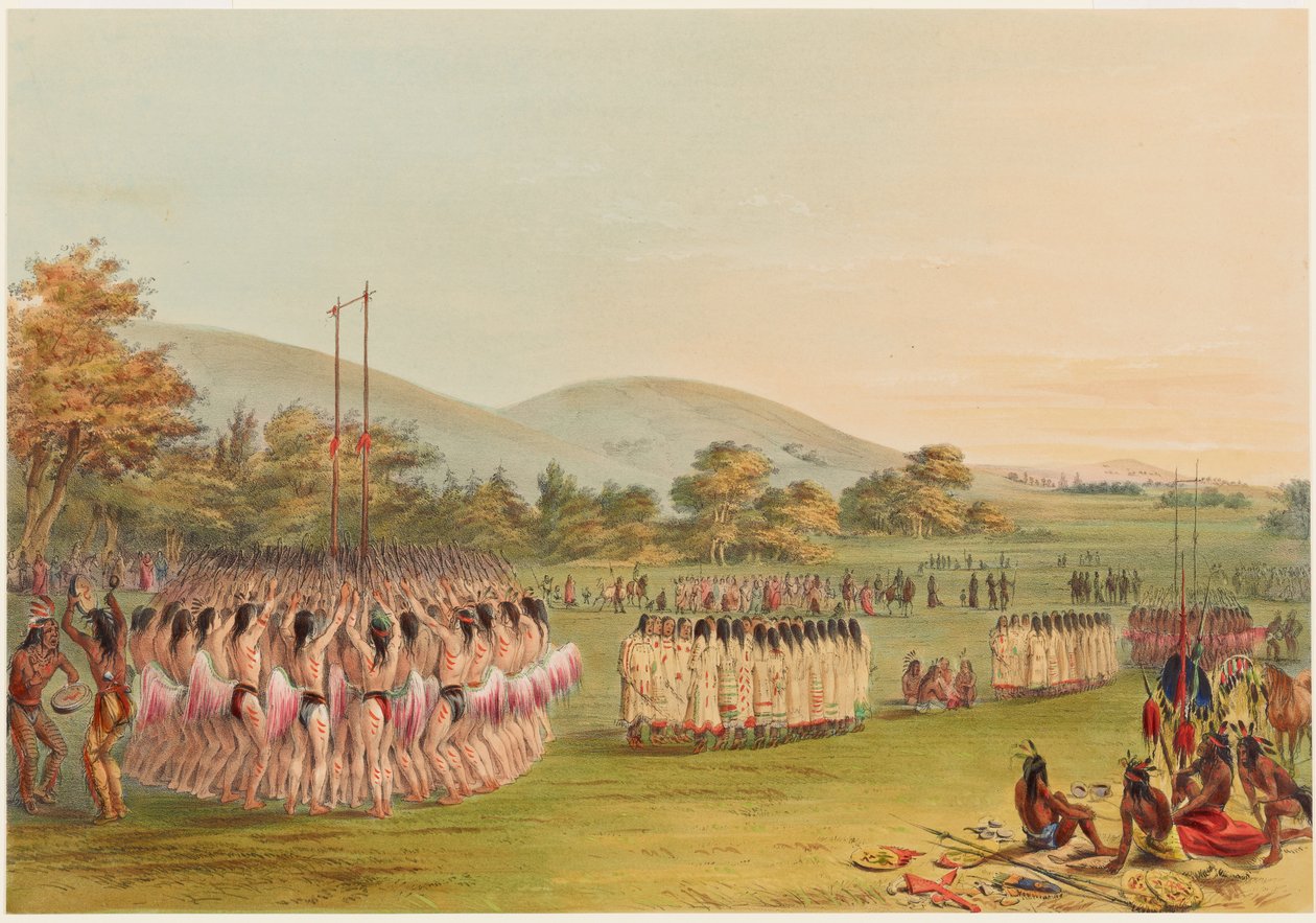 Tanec s míčem od George Catlin