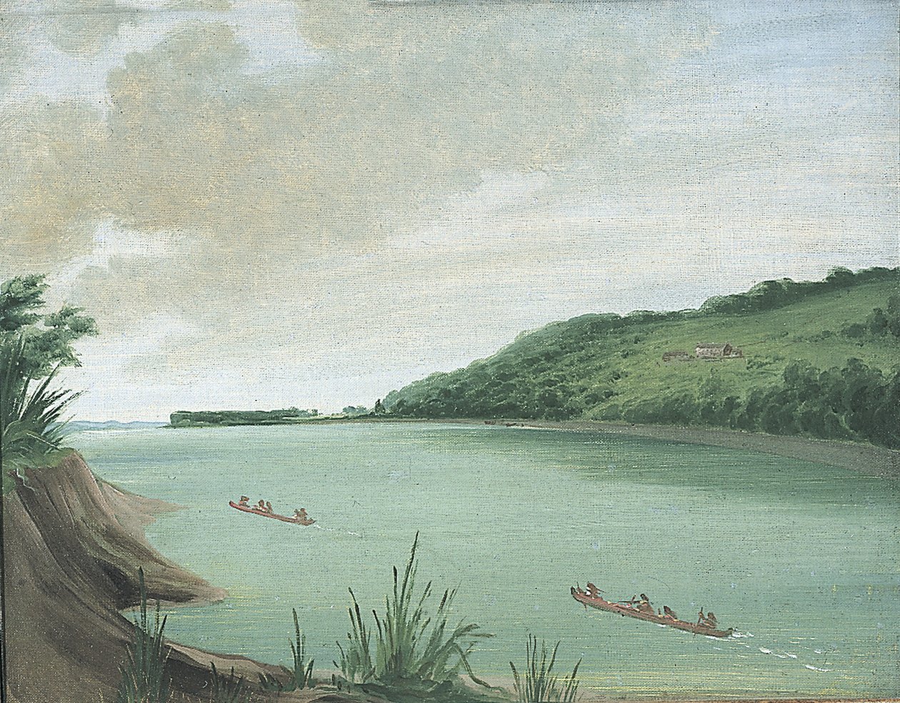 Belle Vue, indiánská agentura majora Doughertyho, 870 mil nad St. Louis od George Catlin