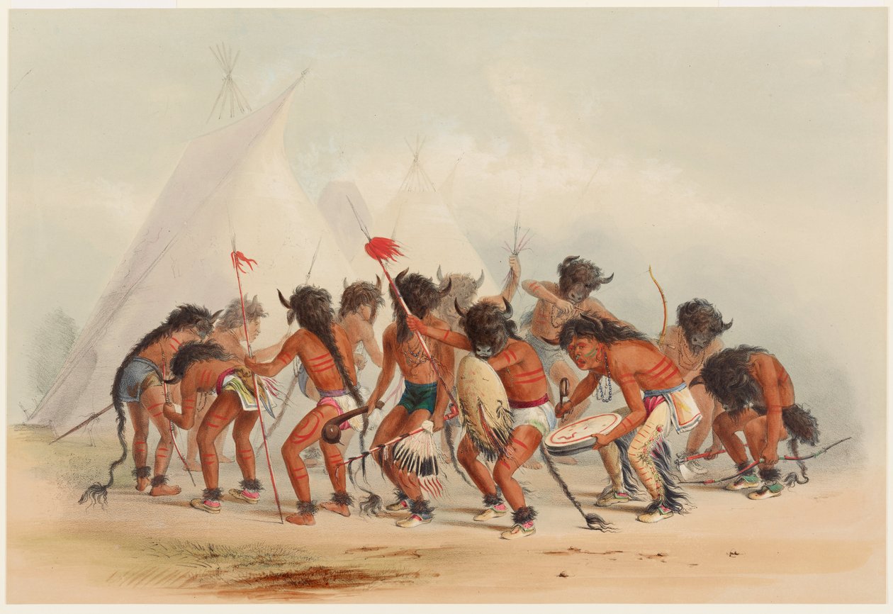 Tanec bizonů od George Catlin