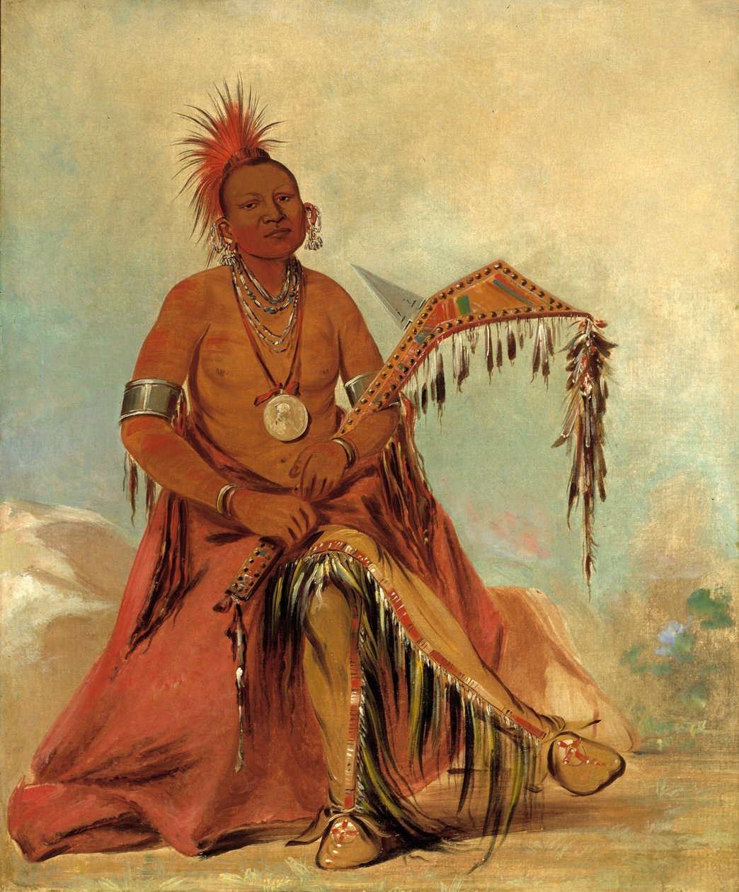Cler-mónt, první náčelník kmene od George Catlin