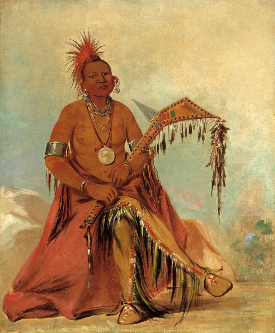 Cler-Mónt, první náčelník kmene, 1834. od George Catlin