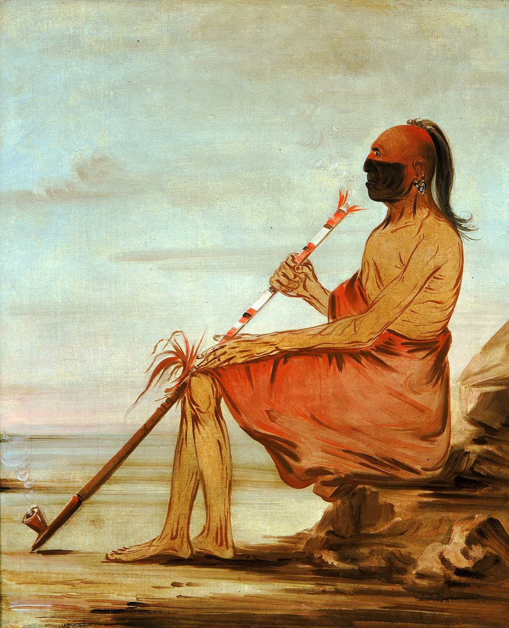Coo-coo-coo, Sova, starý náčelník, 1836. od George Catlin