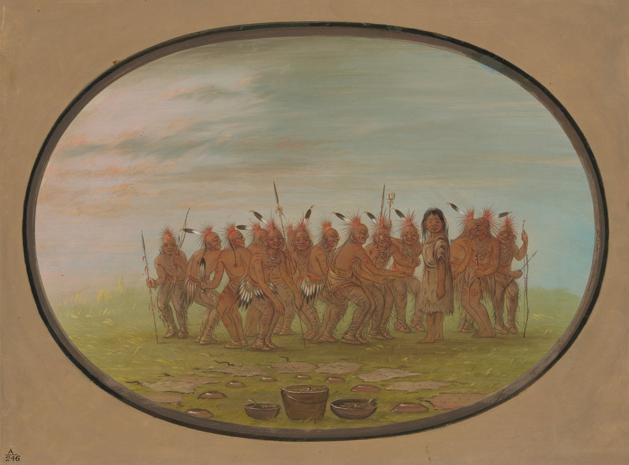 Dance to the Berdache - Saukie, 18611869. od George Catlin