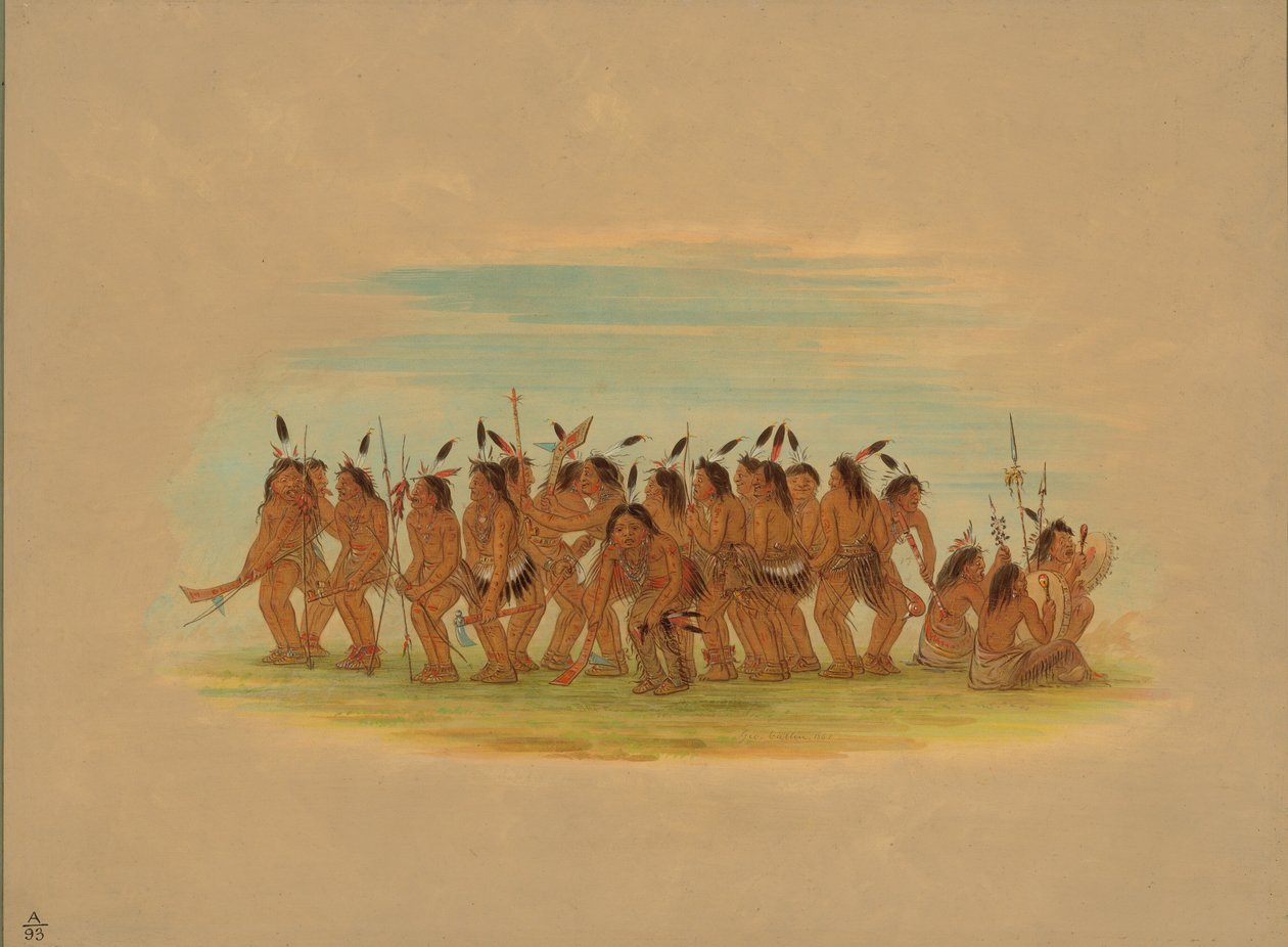 Psí tanec - Siouxové, 1861. od George Catlin