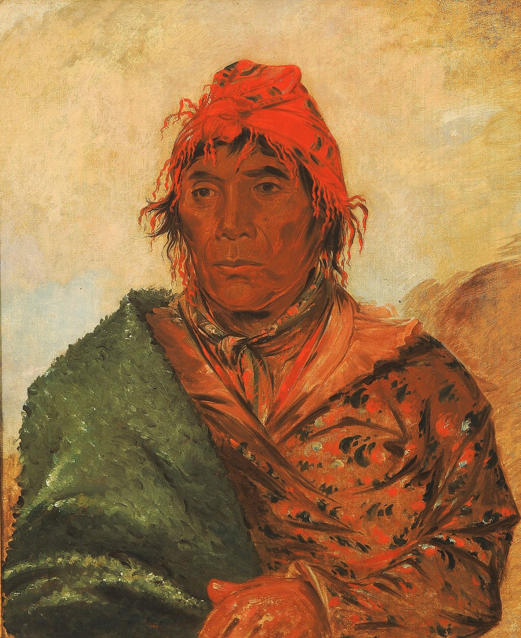 Ee-mat-lá-, král Filip, druhý náčelník od George Catlin