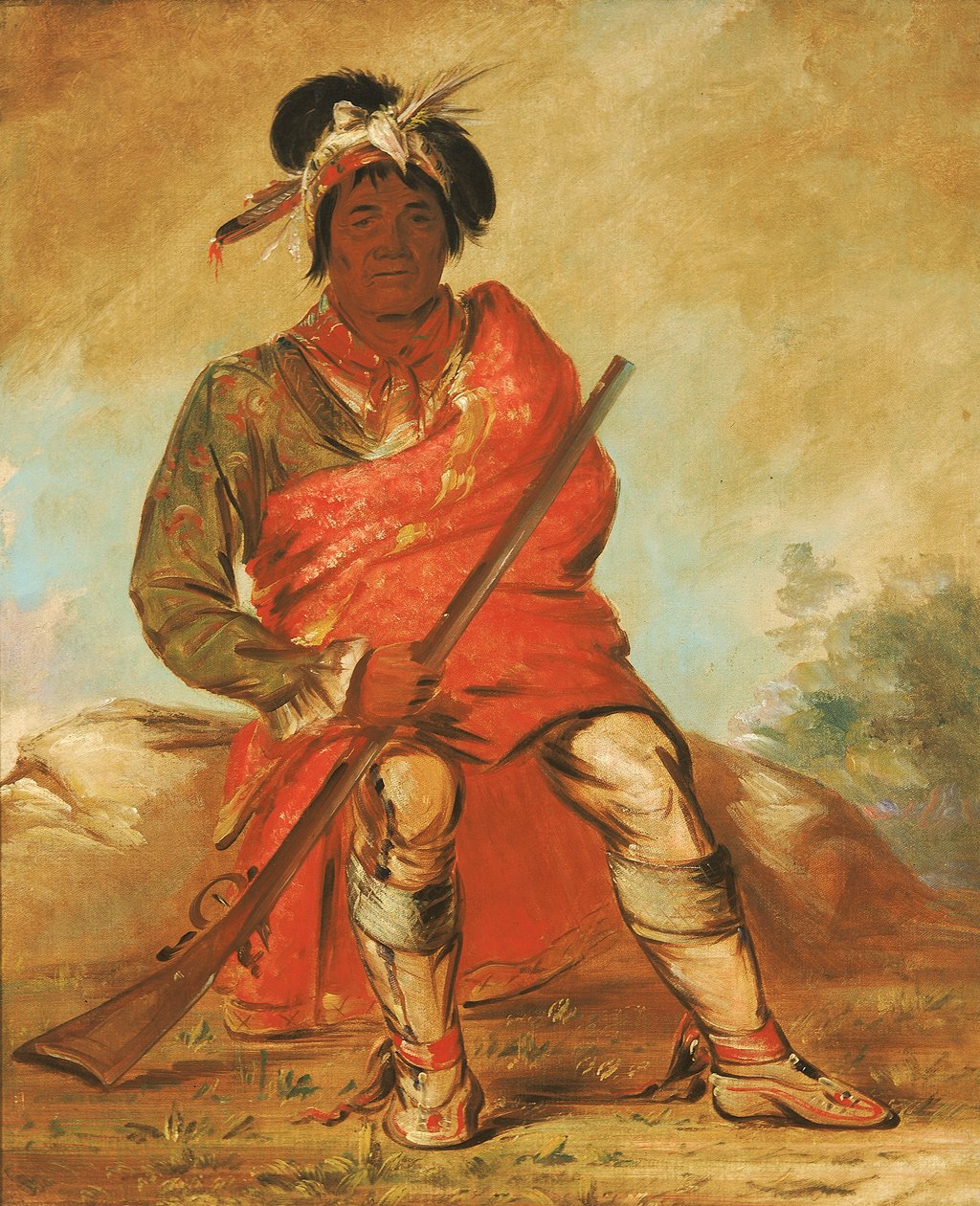 Eteh-ée-fix-e-co, Jelen bez srdce, náčelník, 1838. od George Catlin