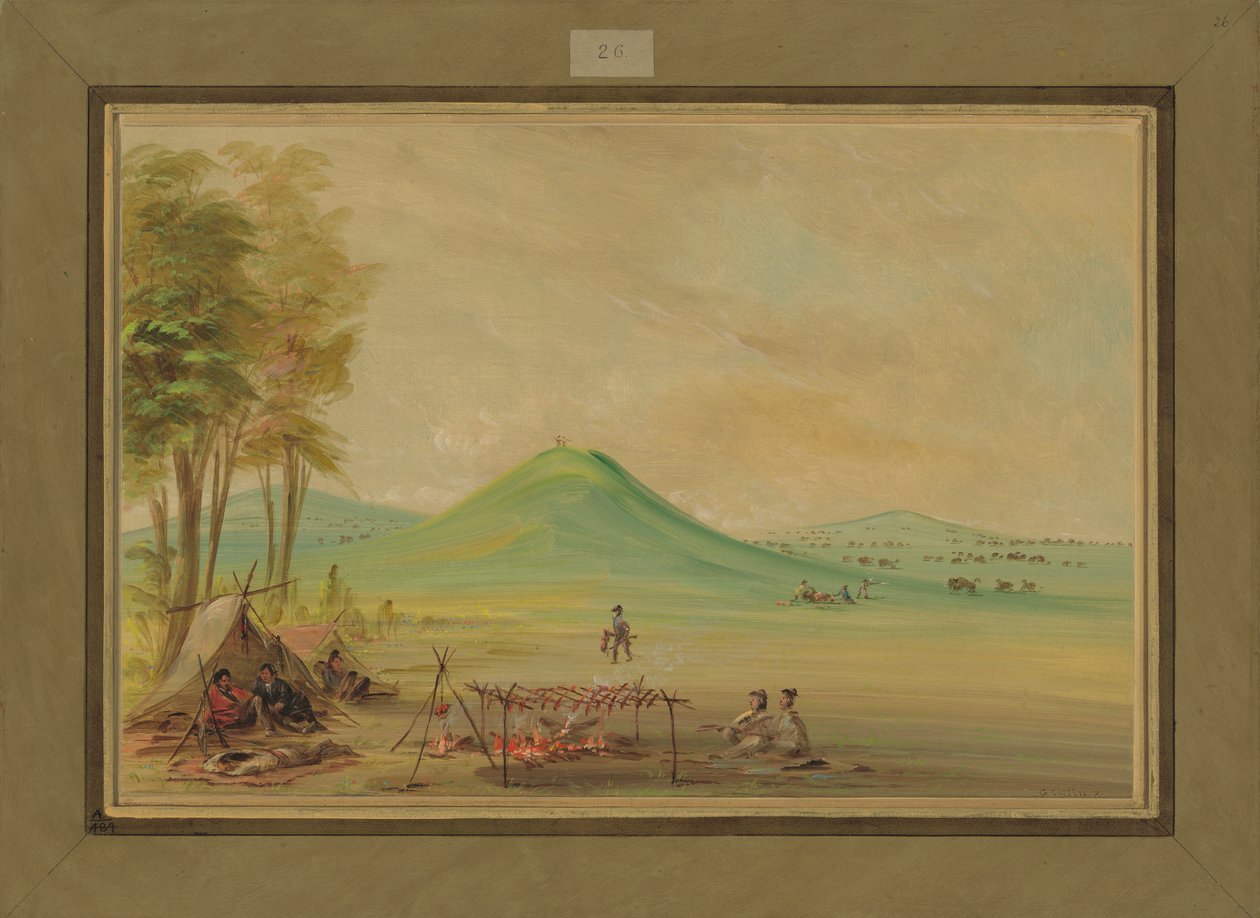 Expedice Tábořená na Texaské prérii, duben 1686, 1847-48 od George Catlin